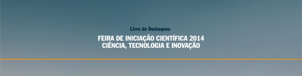 Imagem de referência e-book Livro de Destaques Feira de Iniciação Científica 2014