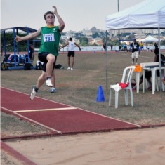 Guilherme Scolari was the fourth in long jump, with 6,55m