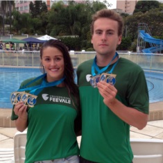 Vanessa e Borcart conquistaram medalhas em todas suas provas