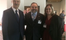 Reza Moridi, Marcelo Sarkis e Daniela Eckert.