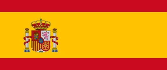 Bandeira Espanha 574x243
