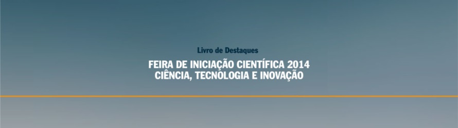 Imagem de referência e-book Livro de Destaques Feira de Iniciação Científica 2014