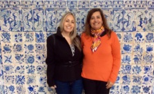 Raquel Engelman, da Universidade Feevale, e Filomena Ferreira, da Universidade de Lisboa. 
