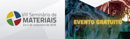 banner central VIII Seminário de Materiais