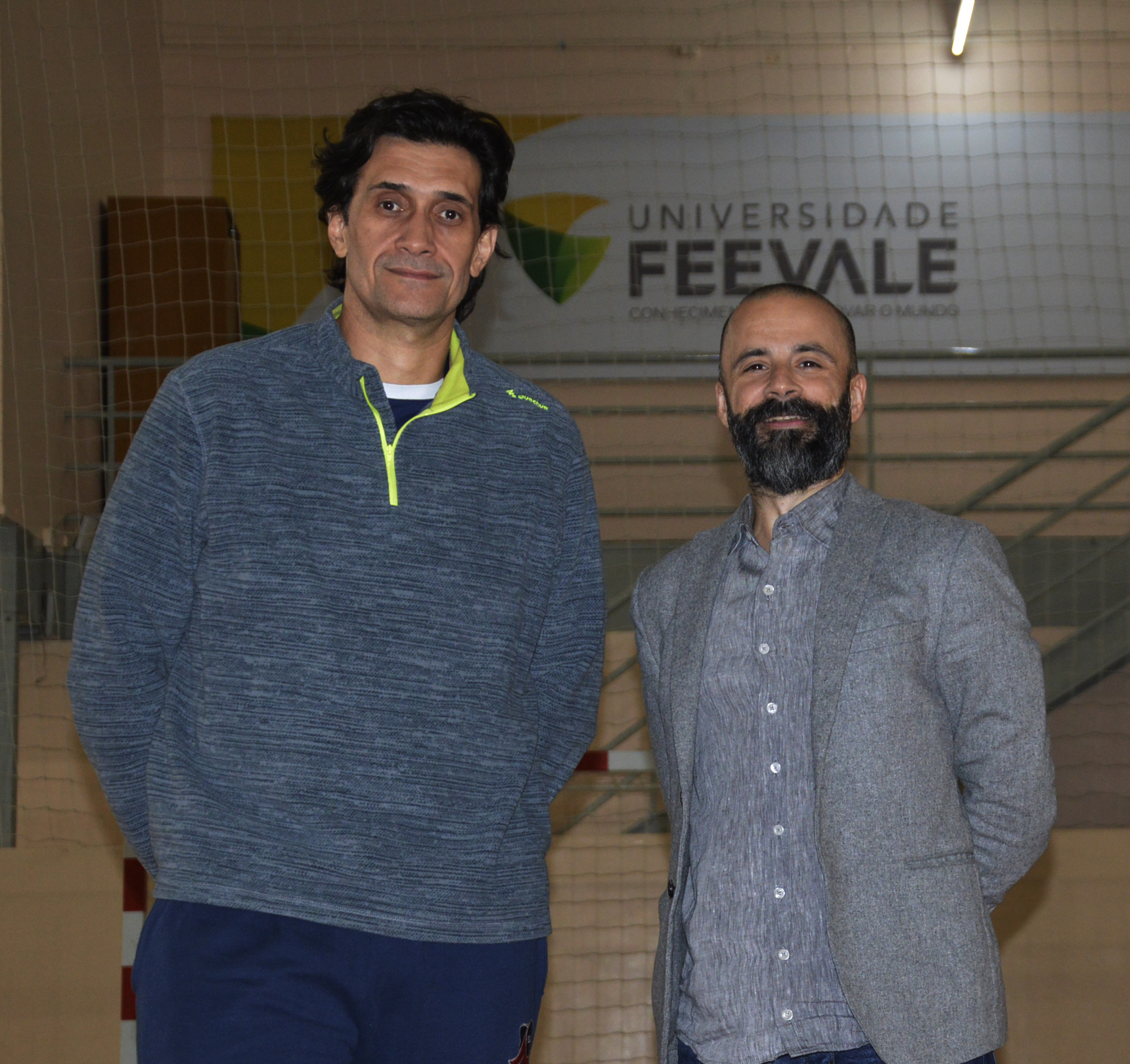 Fernandão foi apresentado pelo gestor do Programa Esporte Universitário da Feevale, Marcelo Curth