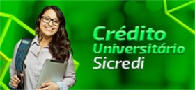 Banner de apoio - Credito Universitário Sicredi