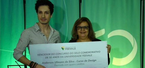 Banner central - entrega da premiação do selo comemorativo 50 anos