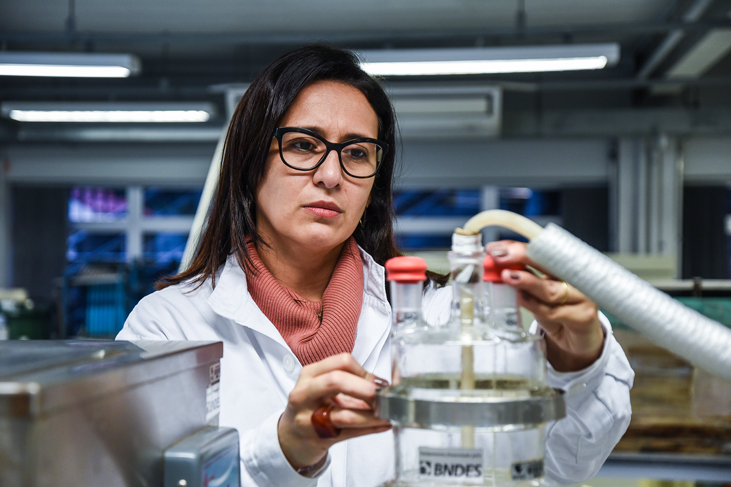 Paula no Laboratório Aquário