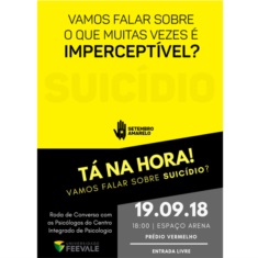 Tá na hora! Vamos falar sobre suicídio?