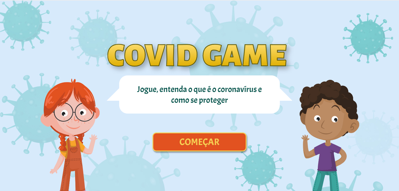 Canal infantil do  cria Jogo educativo sobre prevenção ao coronavírus