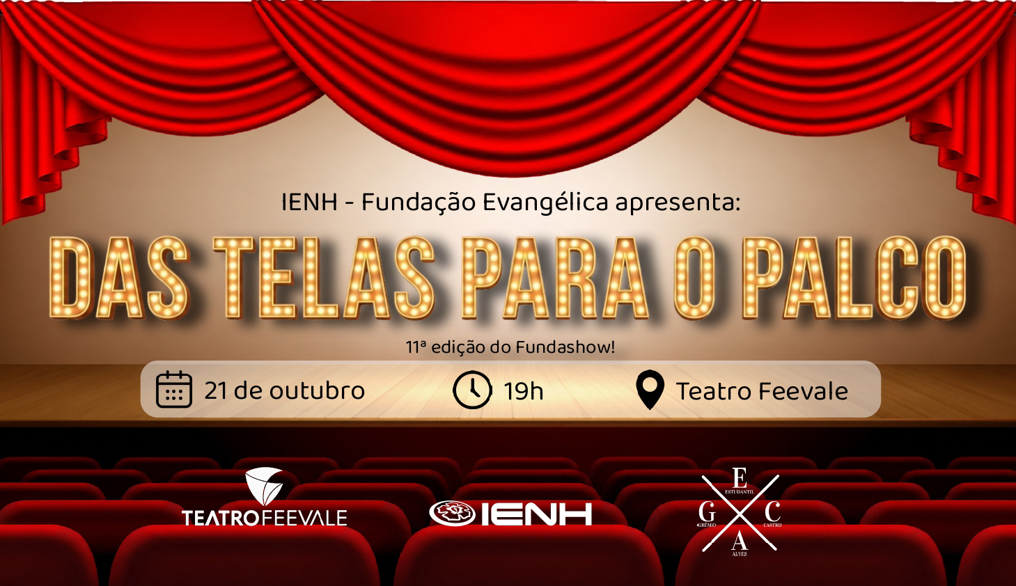 Fundashow 2026 - Das telas para o palco