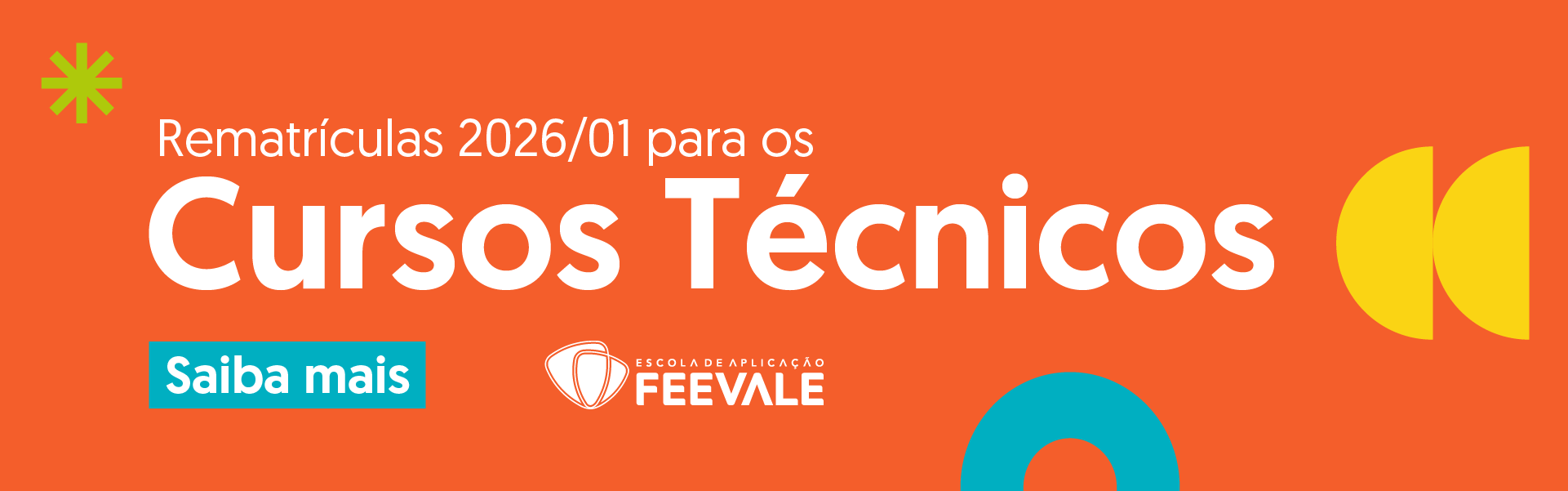 Banner Rematricula Cursos Técnicos