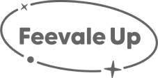 Logo FeevaleUp Cinza