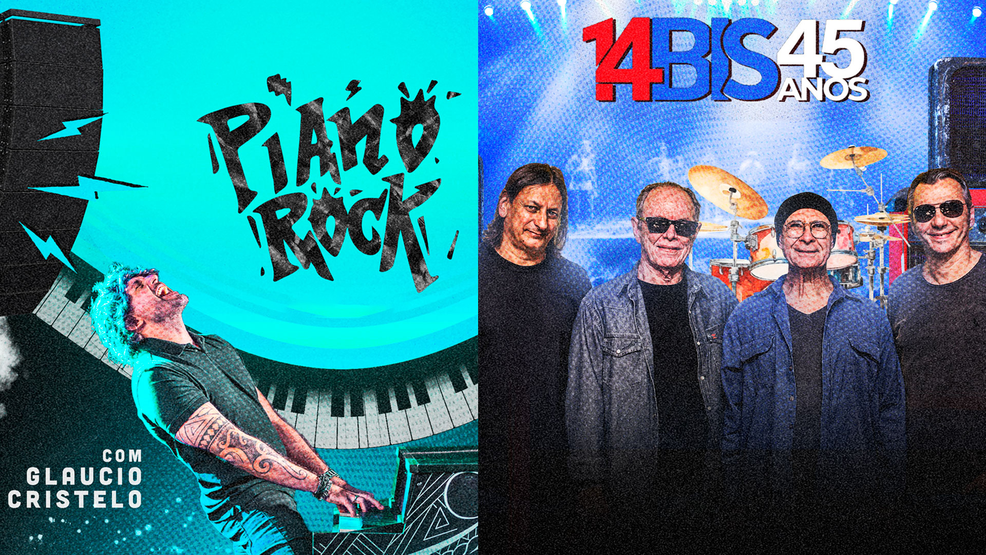 PIANO ROCK + 14 BIS 45 anos (NOVA DATA)