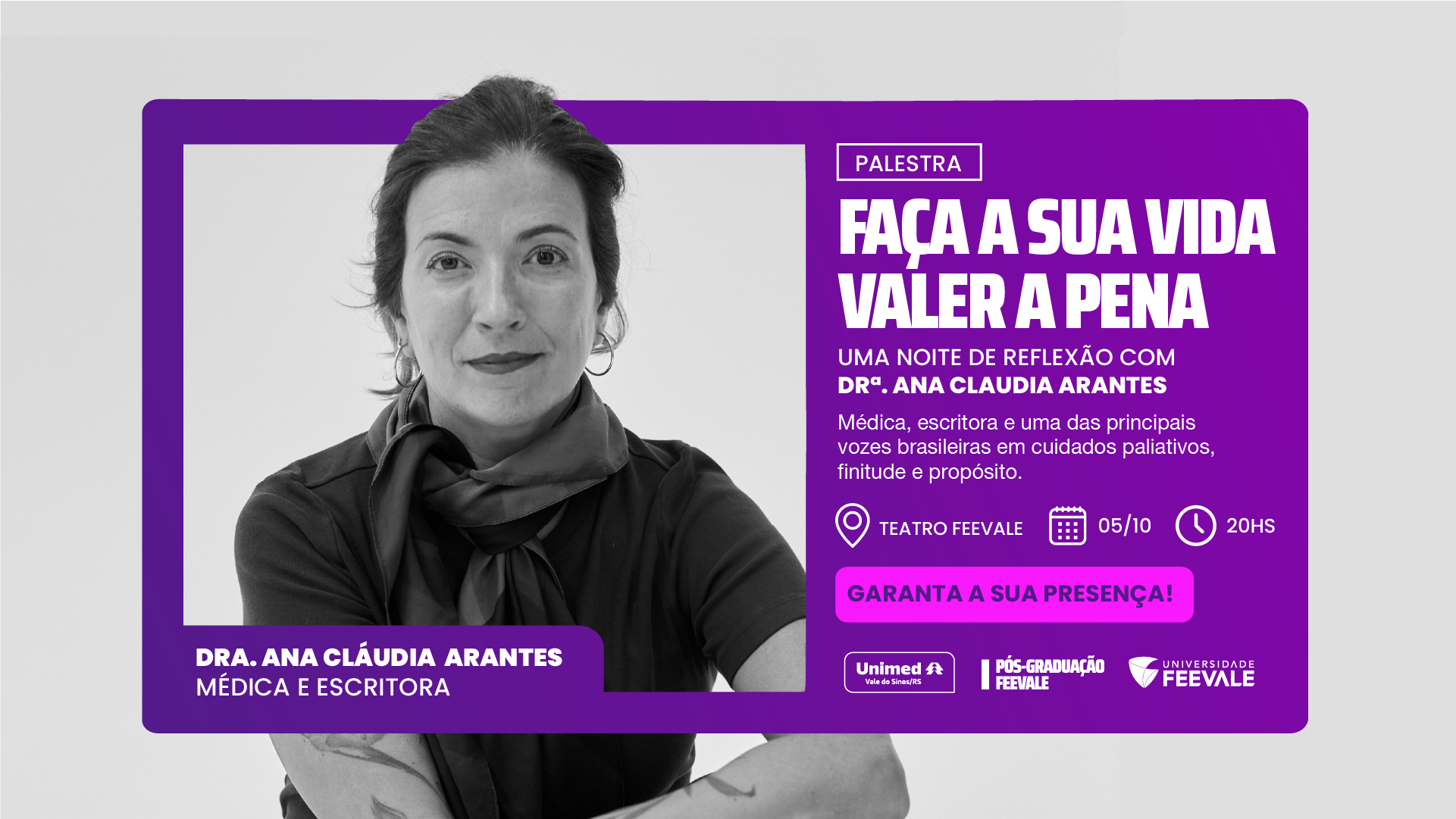 Palestra com Ana Claudia Arantes